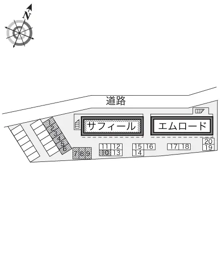 ★手数料０円★川越市霞ケ関東１丁目　月極駐車場（LP）